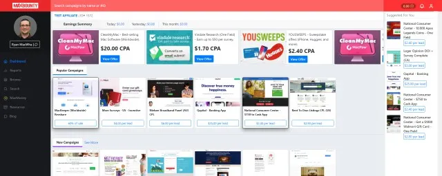 MaxBounty – Надежная партнерская сеть с высококачественными кампаниями